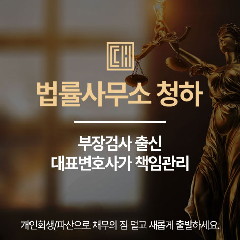 부장검사 출신 개인회생 법률사무소 청하